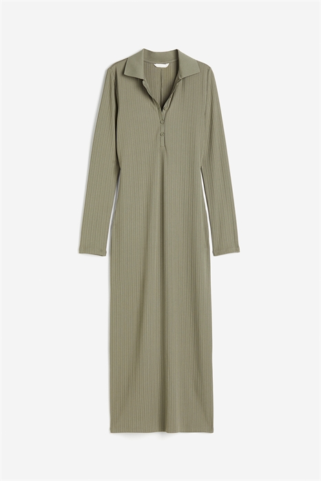 Платье из джерси с воротником 1214283004 - Фото 13995567