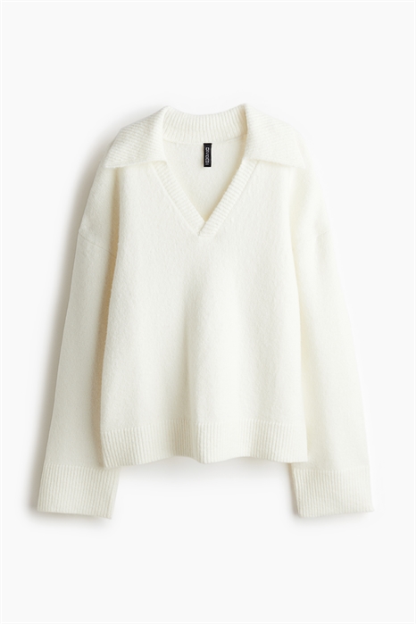 Джемпер из тонкого трикотажа с воротником 1229914005 - Фото 13995641