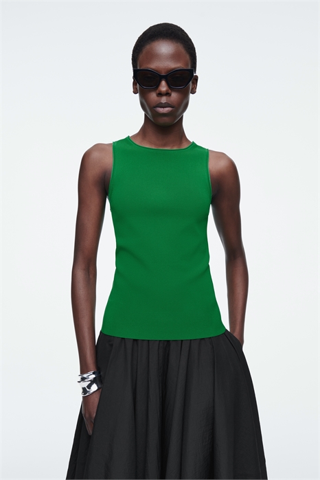 Трикотажная майка с отделкой 1221948006 - Фото 13997418