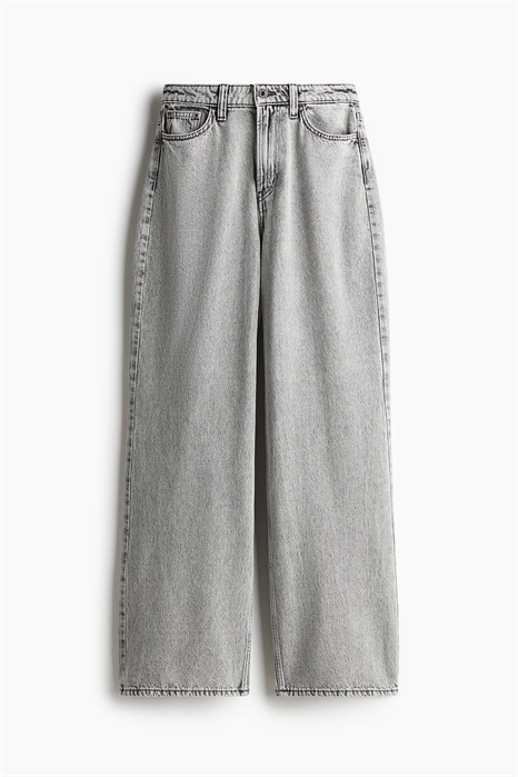 Широкие ультравысокие джинсы с фигурной посадкой 1236089001 - Фото 13997762