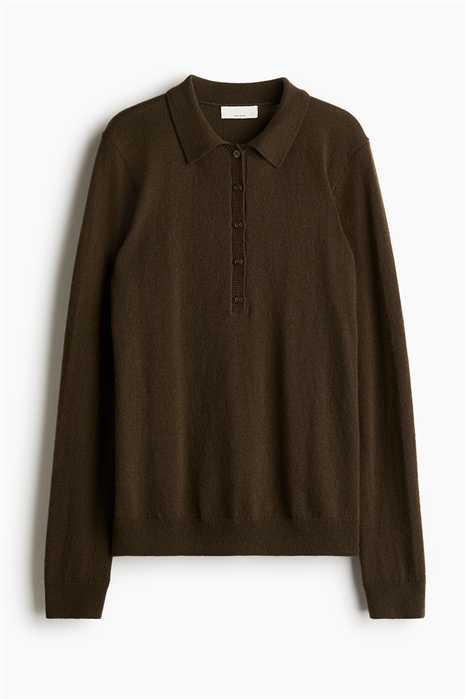 Рубашка-поло из шерстяного бленда 1248351004 - Фото 13998278