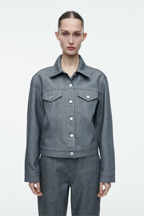 Негабаритная куртка из необработанного денима 1272335001 - Фото 14000243