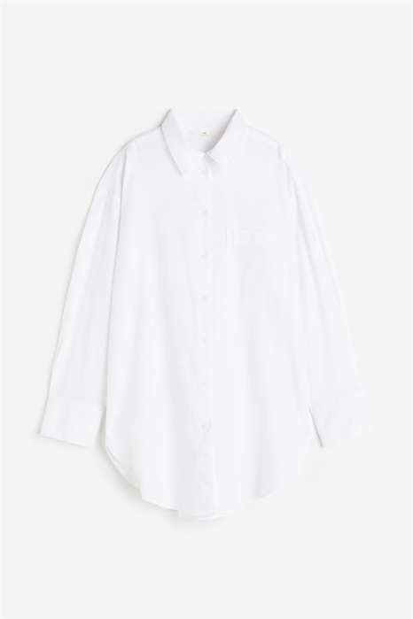 Рубашка из льняной смеси 1122105012 - Фото 14003787