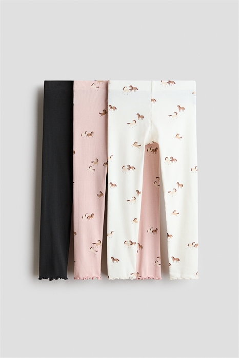 Леггинсы из ребристого хлопка 3 шт. 1247932013 - Фото 14004081