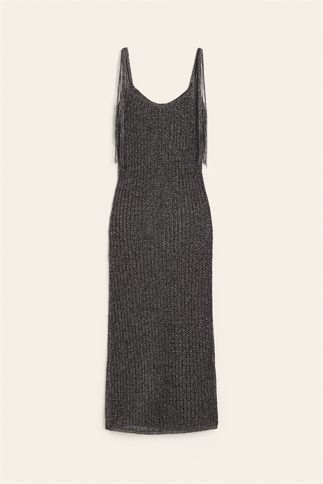 Платье из блестящего пуантельевого трикотажа 1182289001 - Фото 14016834