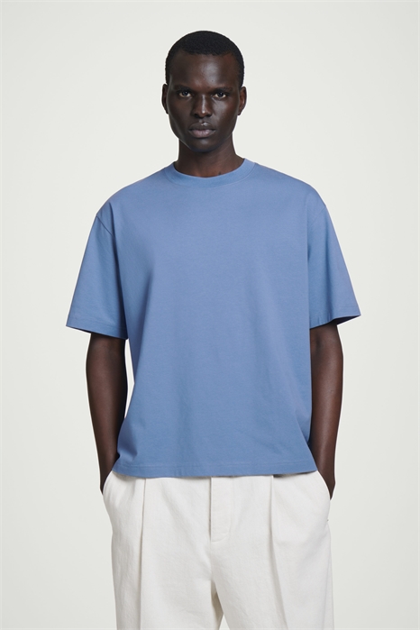 Расслабленная футболка из легкого хлопка 1294695002 - Фото 14023036