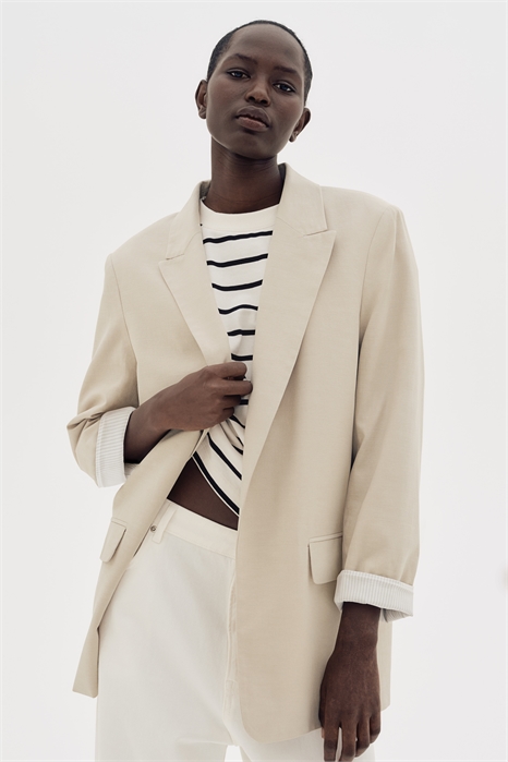 Блейзер из микса лиоцелла 1261102002 - Фото 14038120