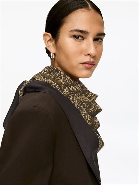 Шелковый шарф с принтом 1117667020 - Фото 14040570