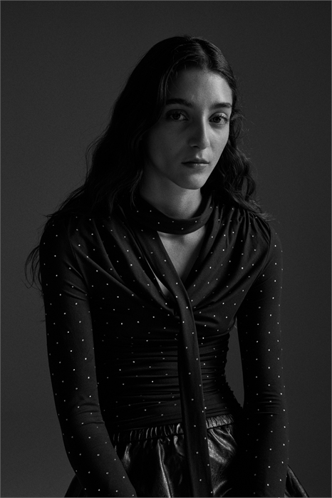 Топ с отделкой шарфом 1304260003 - Фото 14041402