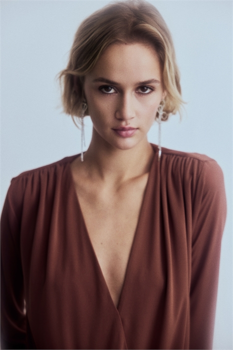 Боди стринги с V-образным вырезом и драпировкой 1314323002 - Фото 14042003