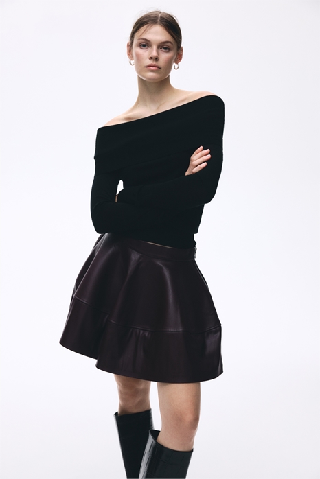 Мини-юбка с покрытием 1318262002 - Фото 14042262