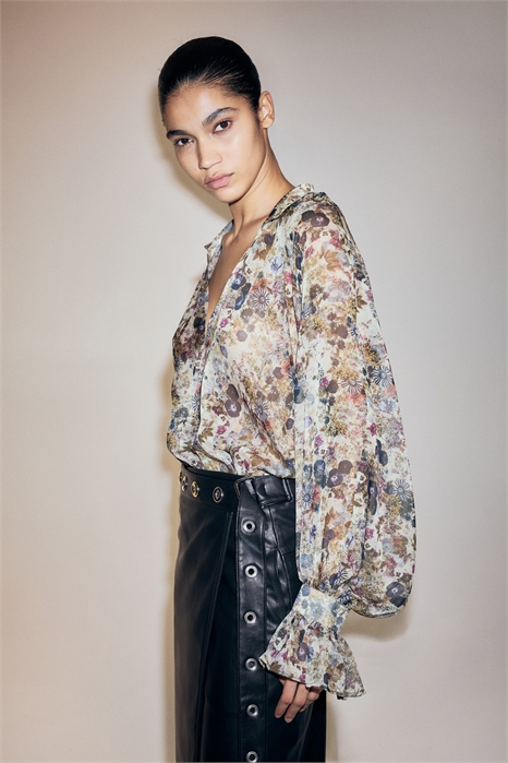 Блузка из ткани с блестками 1326895001 - Фото 14042354