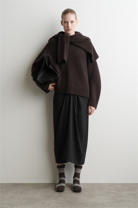 Вязаные сапоги-носки в клетку 1326976001 - Фото 14056034