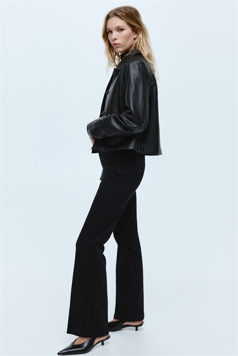 Расклешенные высокие джинсы 1313469006 - Фото 14057250