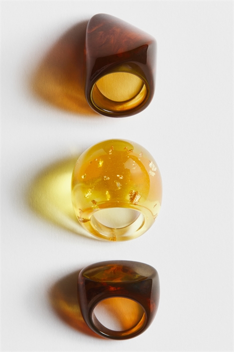 Набор из 3 колец 1319322001 - Фото 14057372