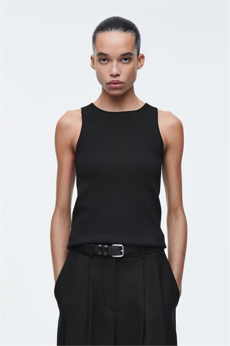 Трикотажная майка с отделкой 1221948003 - Фото 14059581