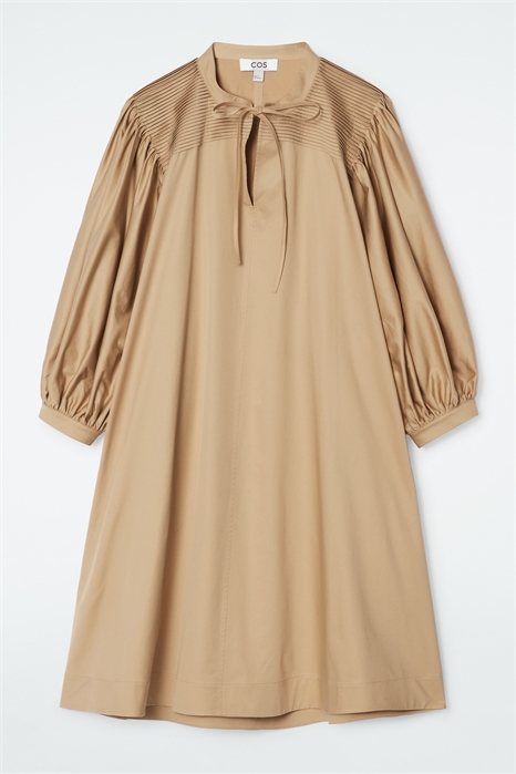 Мини-платье со складками и завязками 1232135002 - Фото 14060095