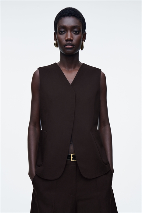 Жилет из льняного бленда 1260930001 - Фото 14060410