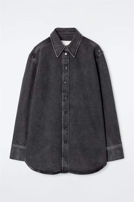 Расслабленная джинсовая рубашка 1246092001 - Фото 14062697