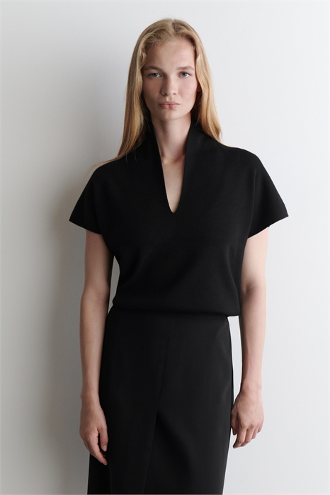 Кардиган с V-образным вырезом из мериносовой шерсти 1299056001 - Фото 14062965