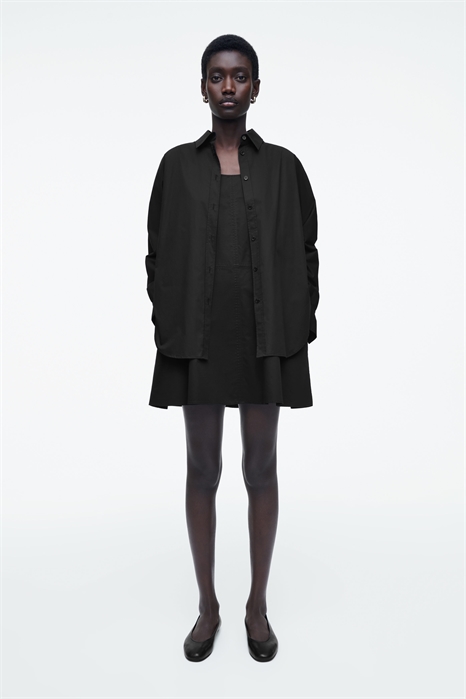 Платье-рубашка с многослойной трапецией 1281230001 - Фото 14063562