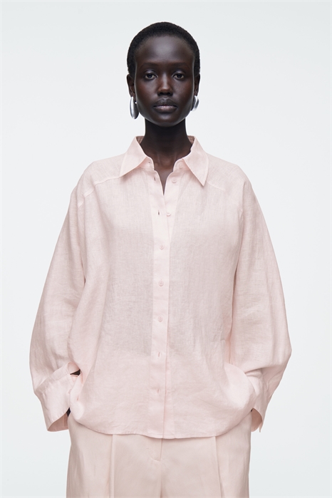 Льняная рубашка в клетку 1266114004 - Фото 14063926