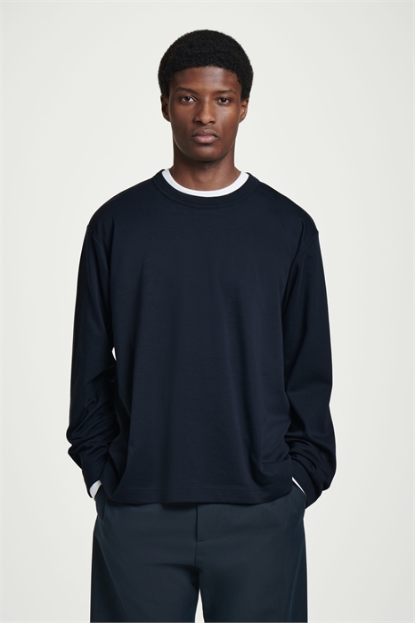 Футболка с длинными рукавами из трикотажа интерлок 1261873007 - Фото 14064227