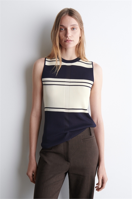 Ребристый трикотажный танк-топ 1273704001 - Фото 14064550