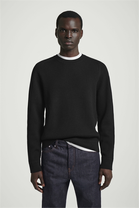 Ребристый джемпер из мериносовой шерсти 1256545001 - Фото 14065212