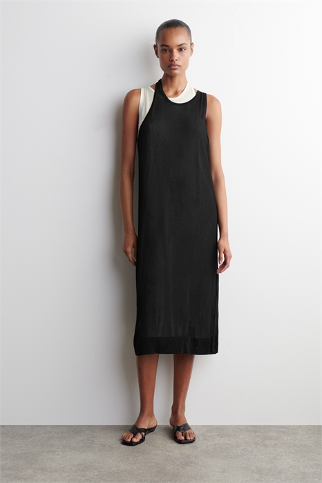 Многослойное трикотажное платье-миди 1271769001 - Фото 14065391