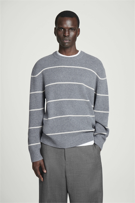 Джемпер в полоску из шерсти 1207881004 - Фото 14067219