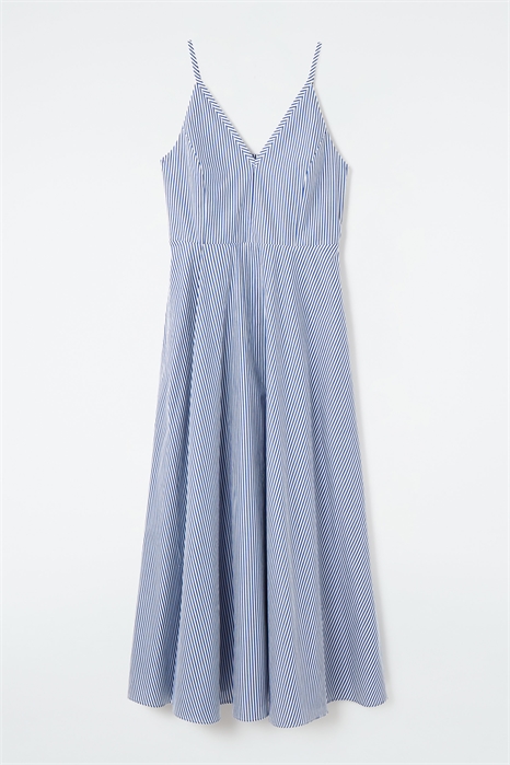 Платье-миди в полоску 1240955001 - Фото 14069514