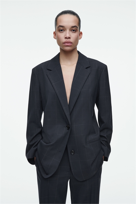 Блейзер оверсайз в клетку 1267097001 - Фото 14070765