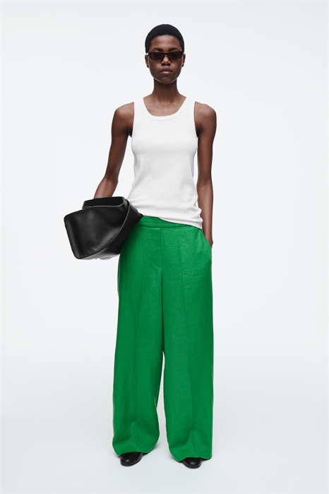 Льняные брюки прямого кроя 1208909006 - Фото 14071639