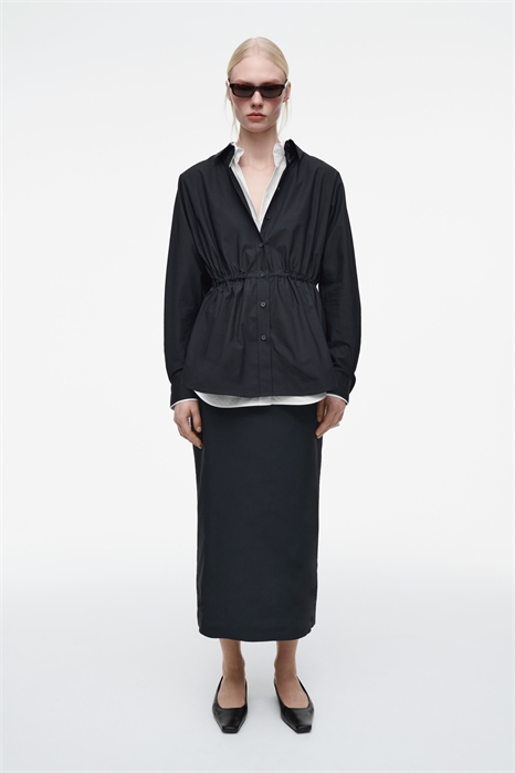 Хлопковая юбка-миди с завязками 1283702001 - Фото 14072095