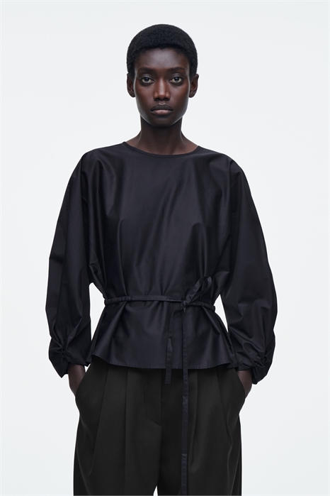 Блузка с пеплумом на завязках 1266082001 - Фото 14072521