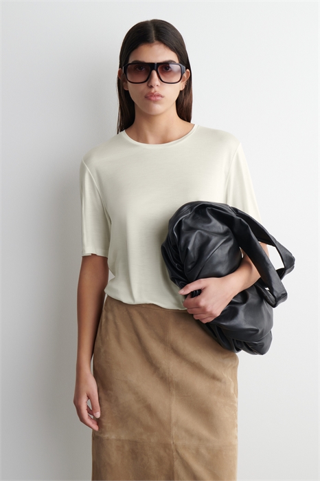 Футболка из трикотажного шелка 1282810002 - Фото 14074030