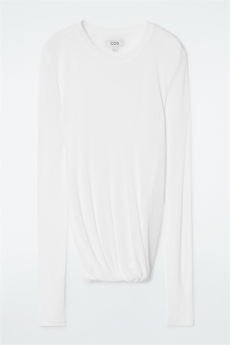 Шелковый топ с закрученным подолом 1244816001 - Фото 14074123