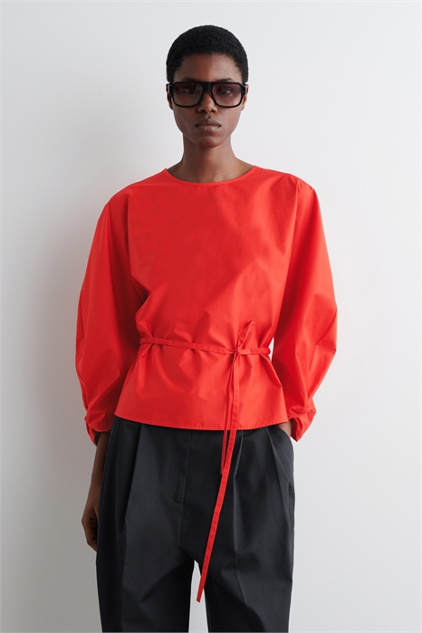 Блузка с пеплумом на завязках 1266082002 - Фото 14075666