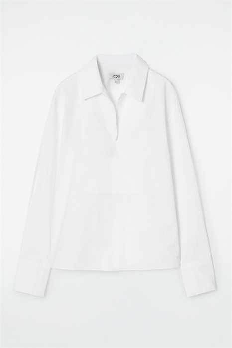 Рубашка из поплина с воротником-стойкой 1241572001 - Фото 14075959