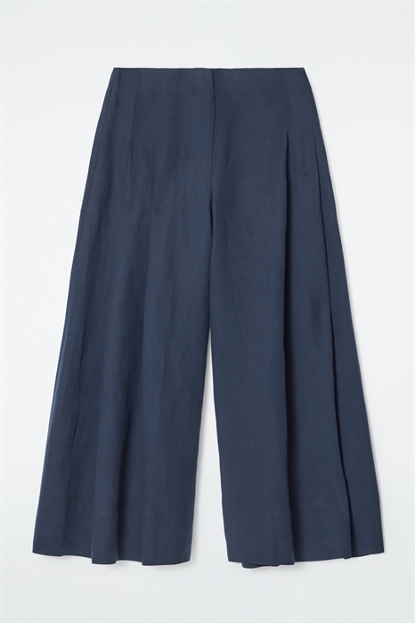 Плиссированные кюлоты из льняного бленда 1244196001 - Фото 14076015