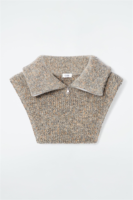 Воротник из меланжевой шерстяной ткани 1263164001 - Фото 14076262