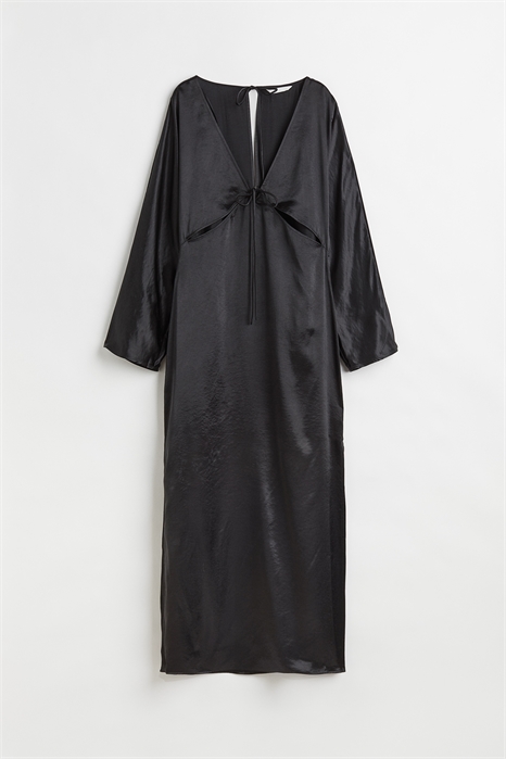 Атласное платье с вырезом 1077297001 - Фото 14076837