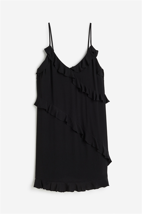 Платье из крепа с отделкой воланами 1176002001 - Фото 14077168