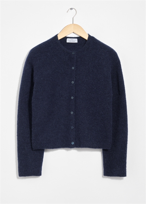 Вязаный кардиган из смеси альпаки 1195465022 - Фото 14077238