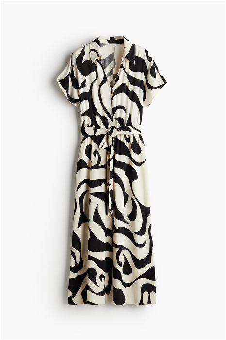 Платье-рубашка с завязывающимся поясом 1233620001 - Фото 14077767