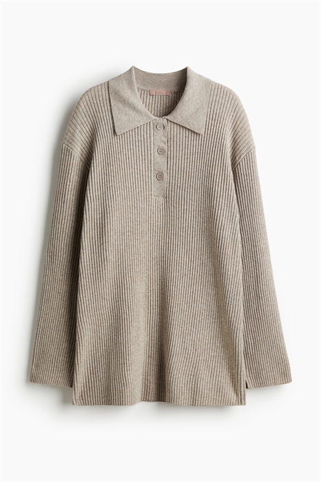 Рубашка-поло из ребристого трикотажа 1255575001 - Фото 14079210