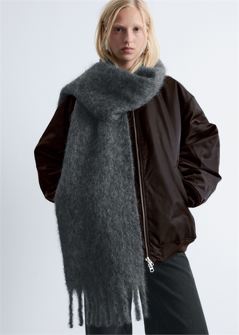 Большой шарф из мохеровой смеси 1202754011 - Фото 14079313