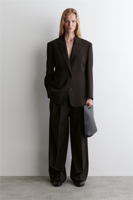 Широкие брюки из твила Relaxed fit 1248999007 - Фото 14080862