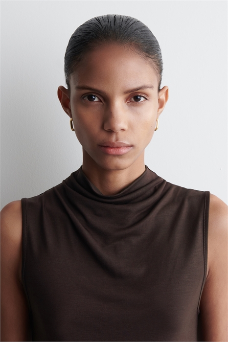 Овальные серьги-обручи 1293822001 - Фото 14081747